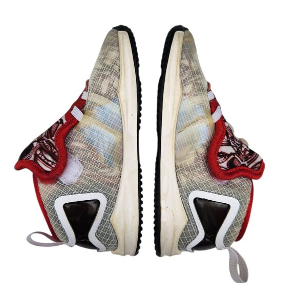 Nike LeBron 19 TD Sketch DD0417-101 White Black Red Toddler Size 9C - Picture 9 of 10